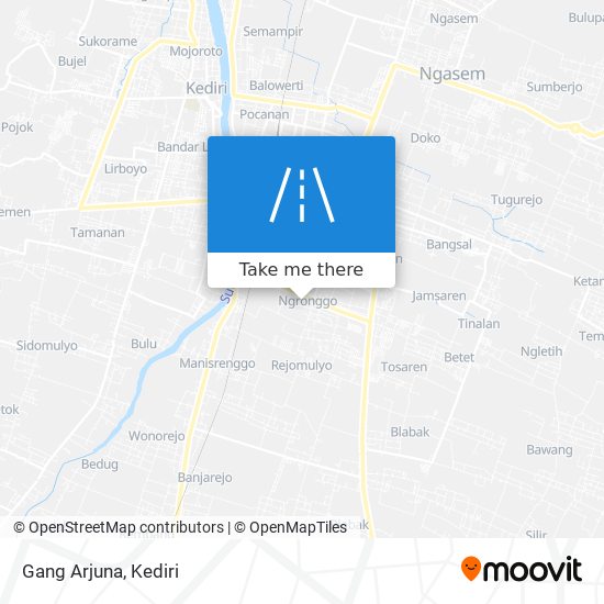 Gang Arjuna map