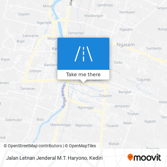 Jalan Letnan Jenderal M.T. Haryono map