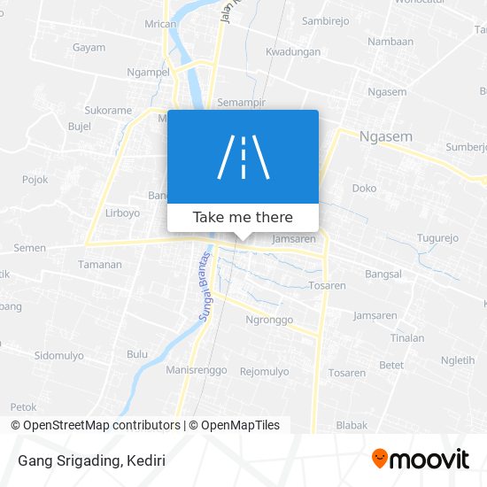 Gang Srigading map