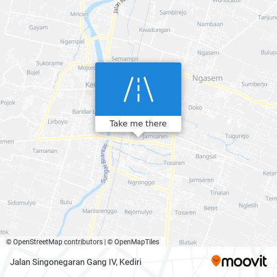 Jalan Singonegaran Gang IV map