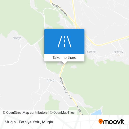 Muğla - Fethiye Yolu map
