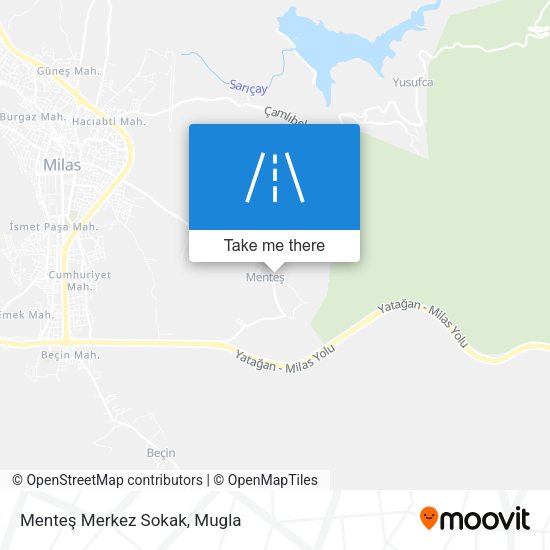 Menteş Merkez Sokak map