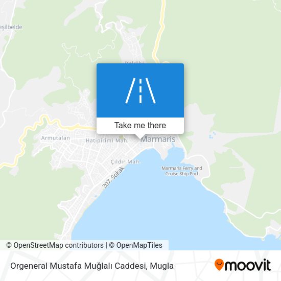 Orgeneral Mustafa Muğlalı Caddesi map