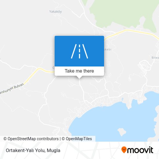 Ortakent-Yalı Yolu map