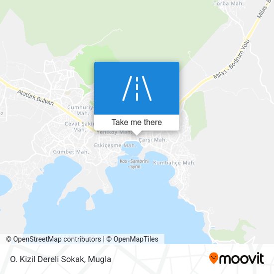 O. Kizil Dereli Sokak map