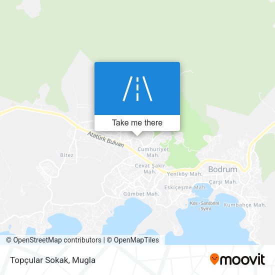 Topçular Sokak map