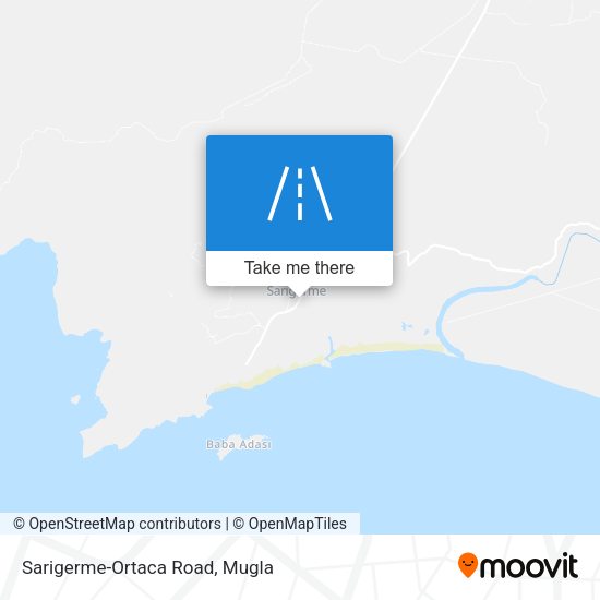 Sarigerme-Ortaca Road map