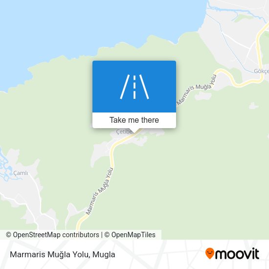 Marmaris Muğla Yolu map