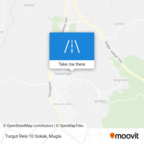 Turgut Reis 10 Sokak map