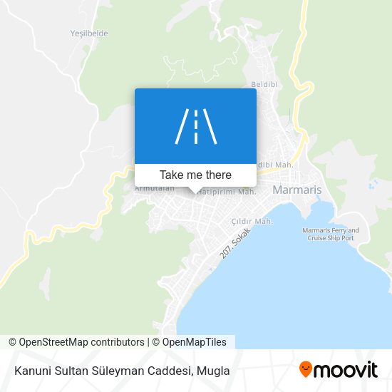 Kanuni Sultan Süleyman Caddesi map