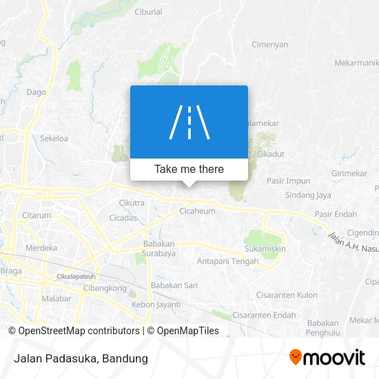 Jalan Padasuka map