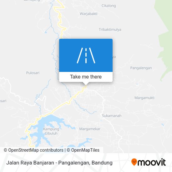 Jalan Raya Banjaran - Pangalengan map