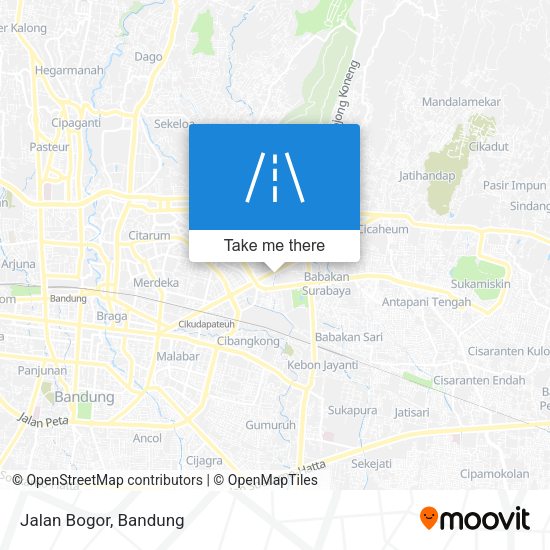 Jalan Bogor map