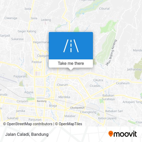 Jalan Caladi map
