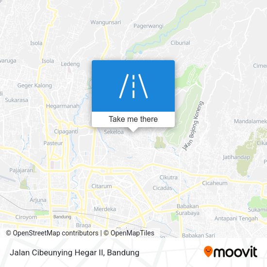 Jalan Cibeunying Hegar II map