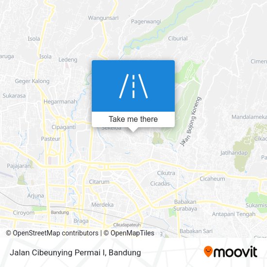Jalan Cibeunying Permai I map