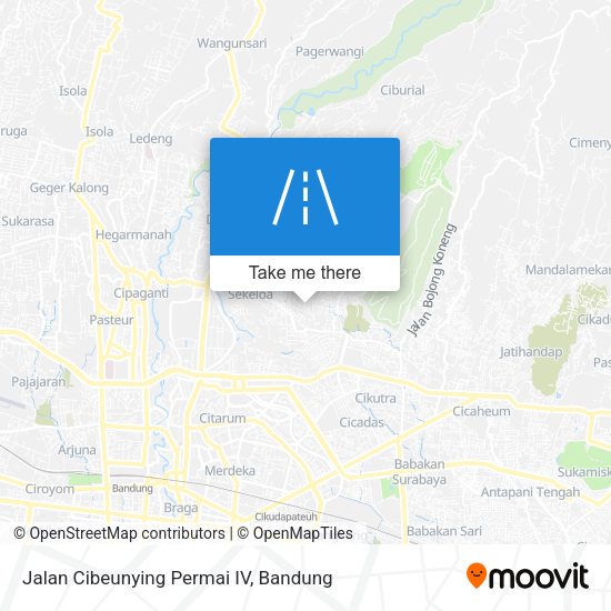 Jalan Cibeunying Permai IV map