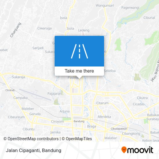 Jalan Cipaganti map