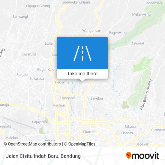 Jalan Cisitu Indah Baru map