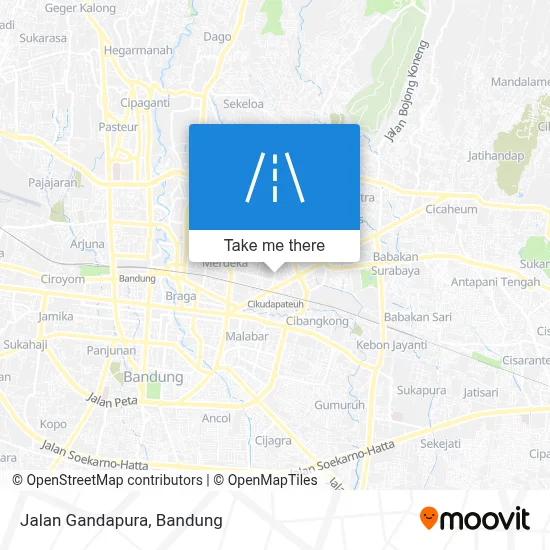 Jalan Gandapura map