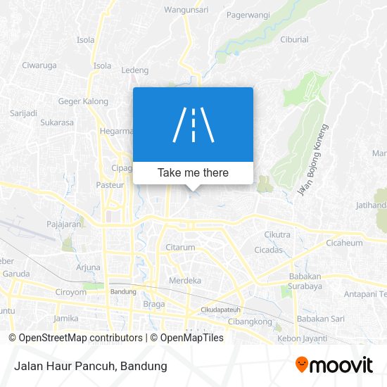 Jalan Haur Pancuh map