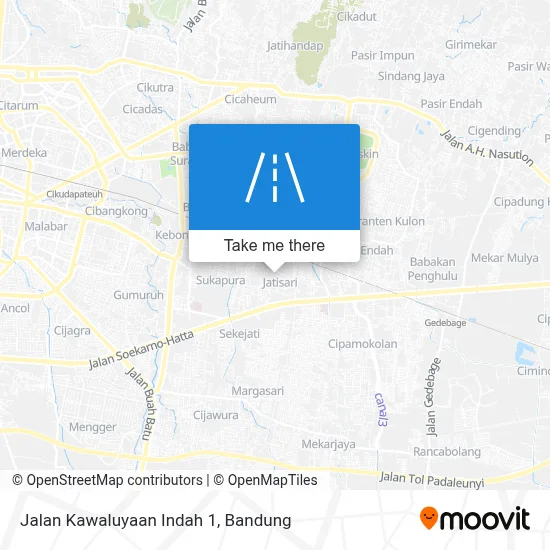Jalan Kawaluyaan Indah 1 map