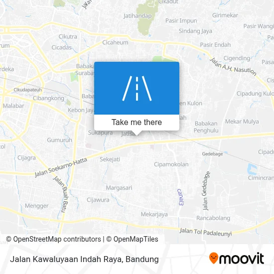 Jalan Kawaluyaan Indah Raya map