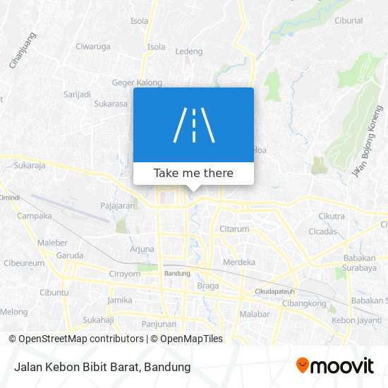 Jalan Kebon Bibit Barat map