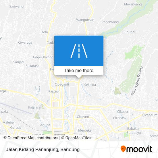 Jalan Kidang Pananjung map