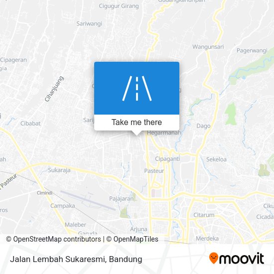 Jalan Lembah Sukaresmi map