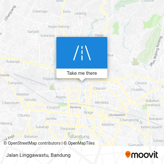 Jalan Linggawastu map