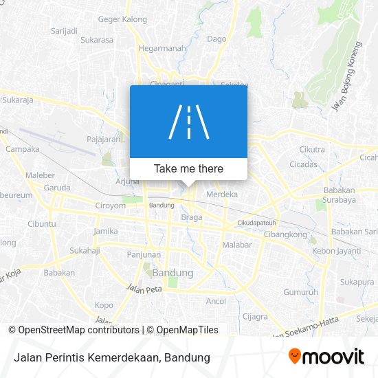 Jalan Perintis Kemerdekaan map