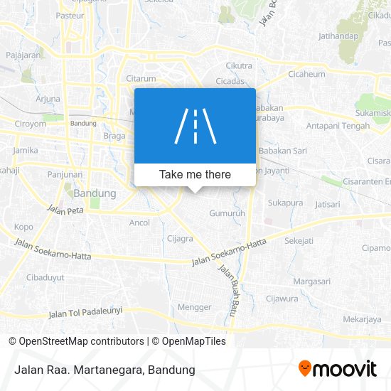 Jalan Raa. Martanegara map