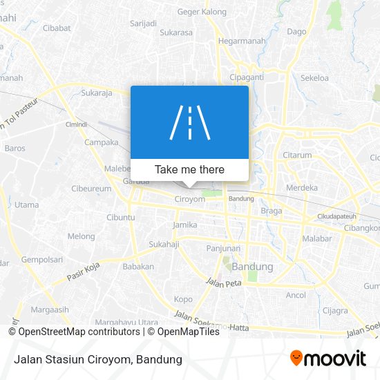 Jalan Stasiun Ciroyom map