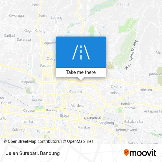 Jalan Surapati map