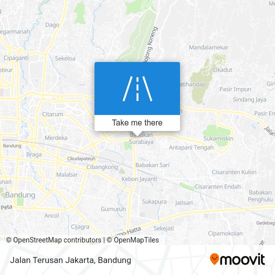 Jalan Terusan Jakarta map