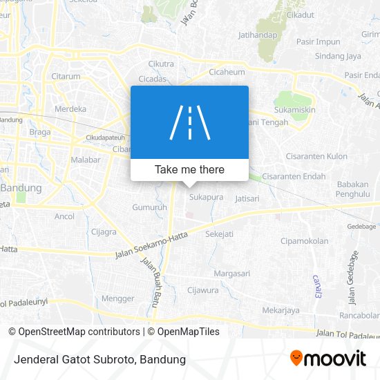 Jenderal Gatot Subroto map