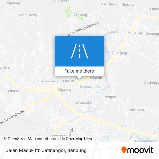 Jalan Masuk Itb Jatinangor map