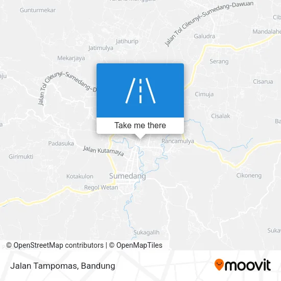 Jalan Tampomas map