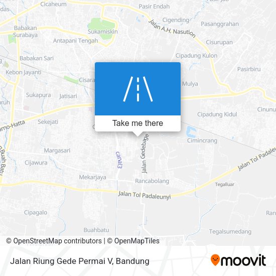 Jalan Riung Gede Permai V map