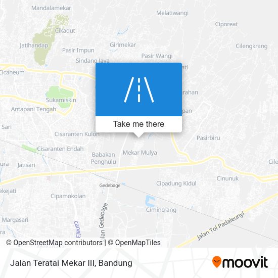 Jalan Teratai Mekar III map