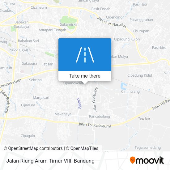 Jalan Riung Arum Timur VIII map