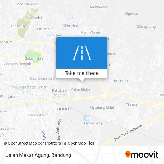 Jalan Mekar Agung map