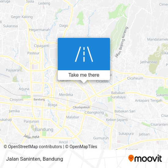 Jalan Saninten map