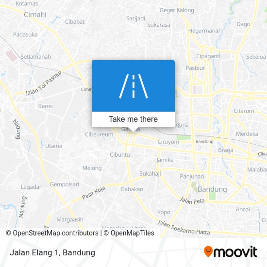 Jalan Elang 1 map