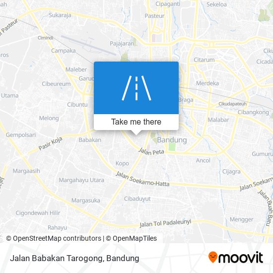 Jalan Babakan Tarogong map