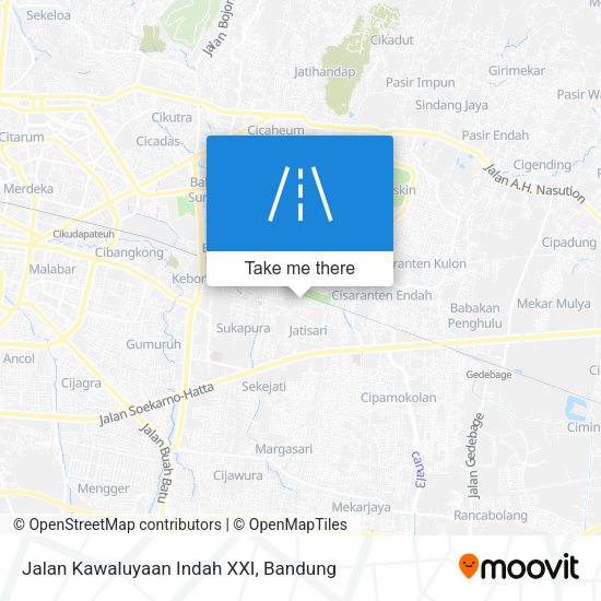 Jalan Kawaluyaan Indah XXI map