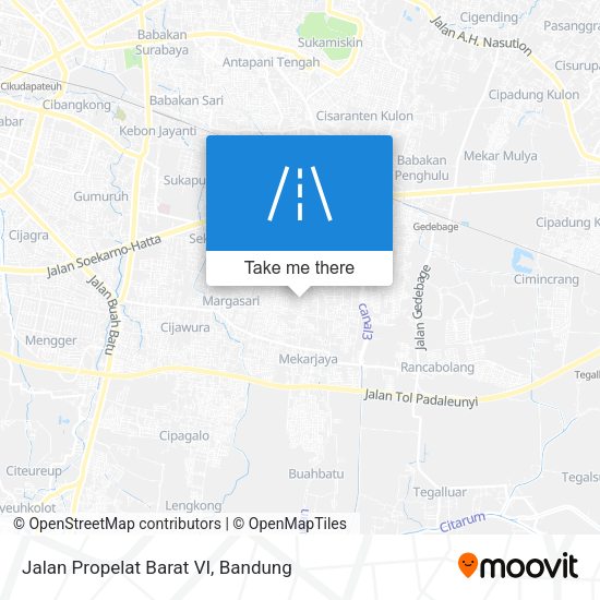 Jalan Propelat Barat VI map