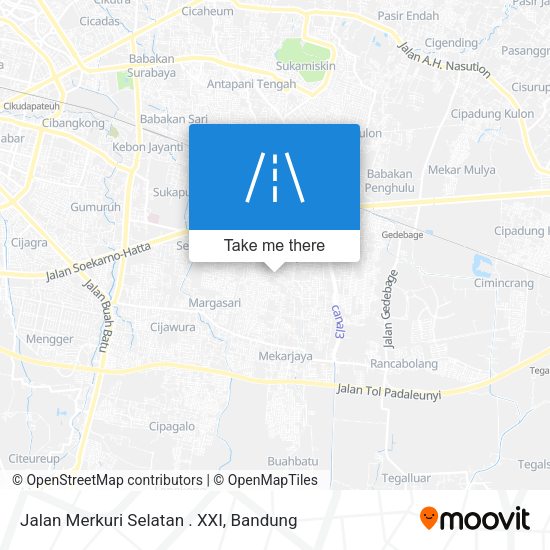 Jalan Merkuri Selatan . XXI map