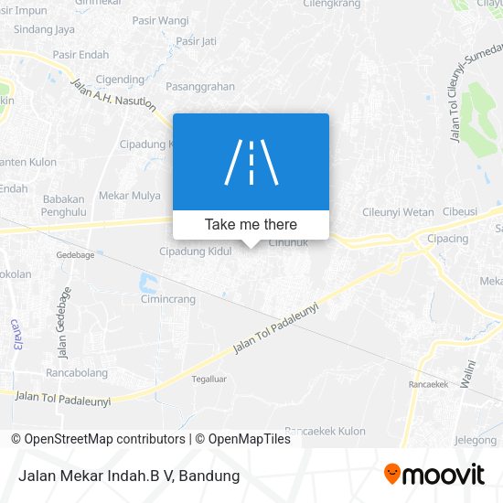 Jalan Mekar Indah.B V map